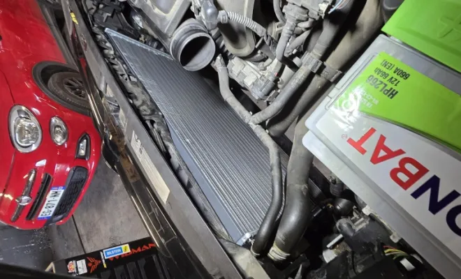 Remplacement de radiateur sur VW Polo – Fuite détectée au niveau de la sonde de température, La Farlède, Passion Auto Méca